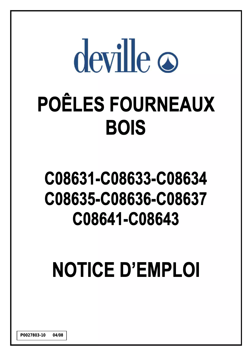 Image de la première page du manuel de l'appareil Coriandre