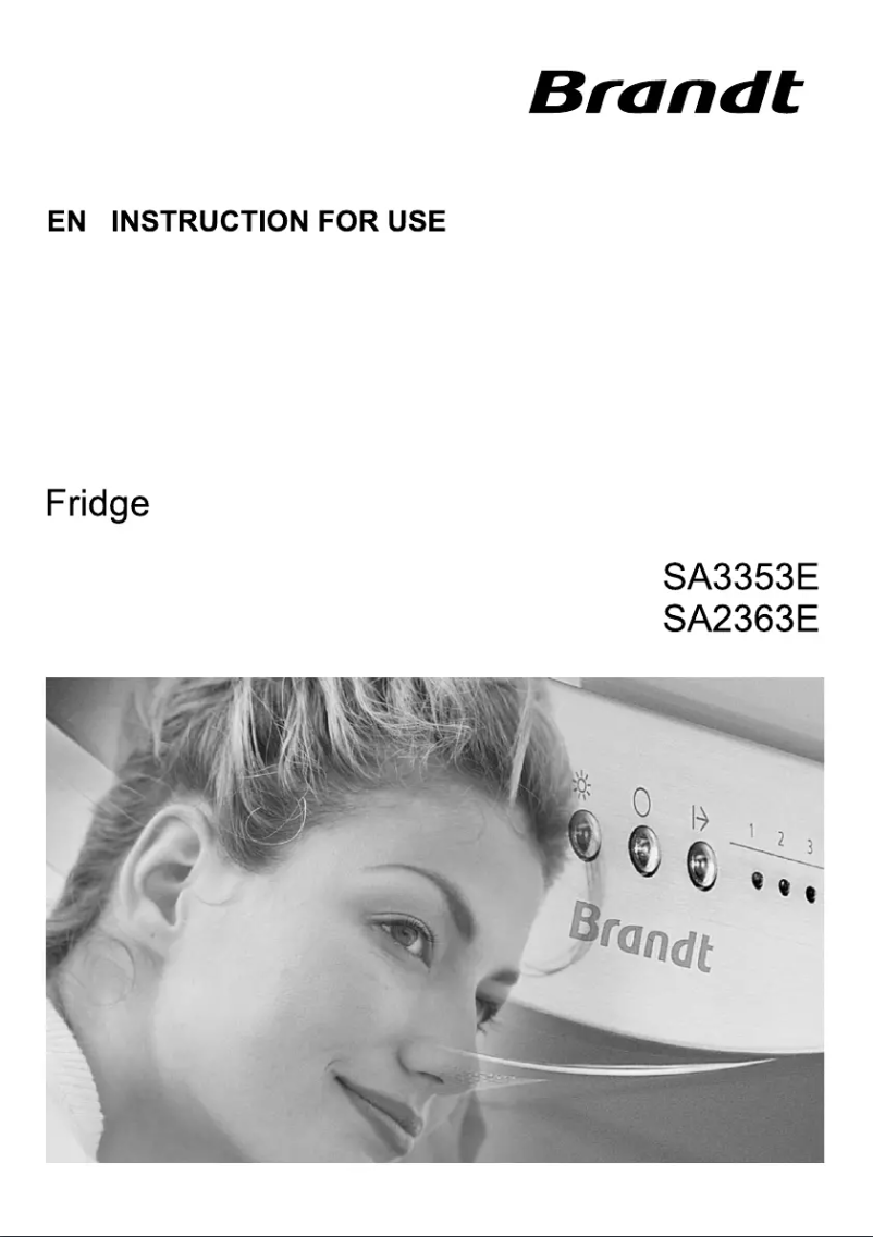 Image de la première page du manuel de l'appareil SA3353E