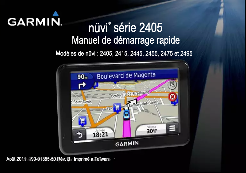 Page n°1 - Manuel utilisateur Garmin Nuvi 2445LMT