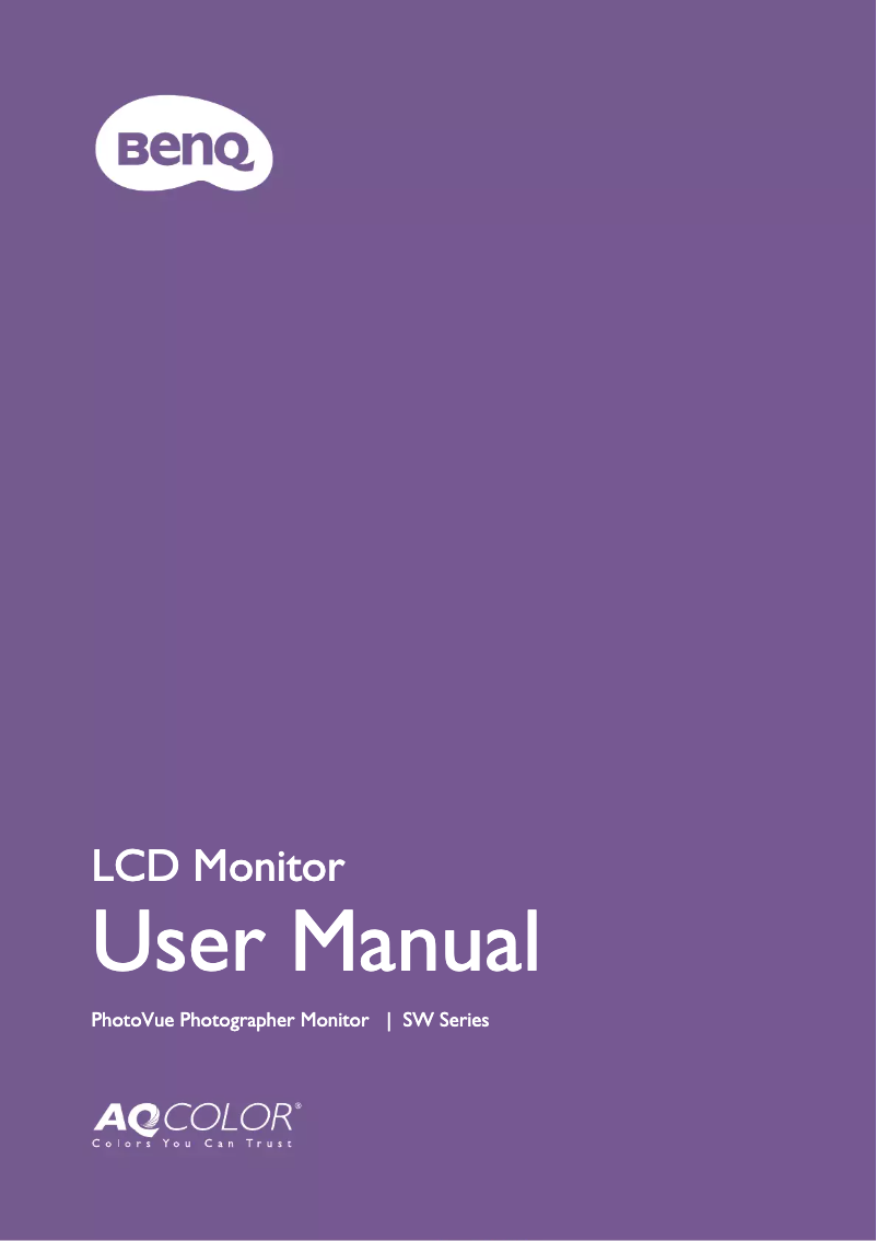 Image de la première page du manuel de l'appareil SW271