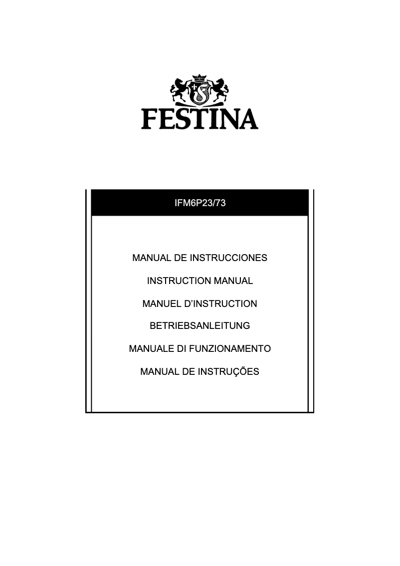 Image de la première page du manuel de l'appareil F16570