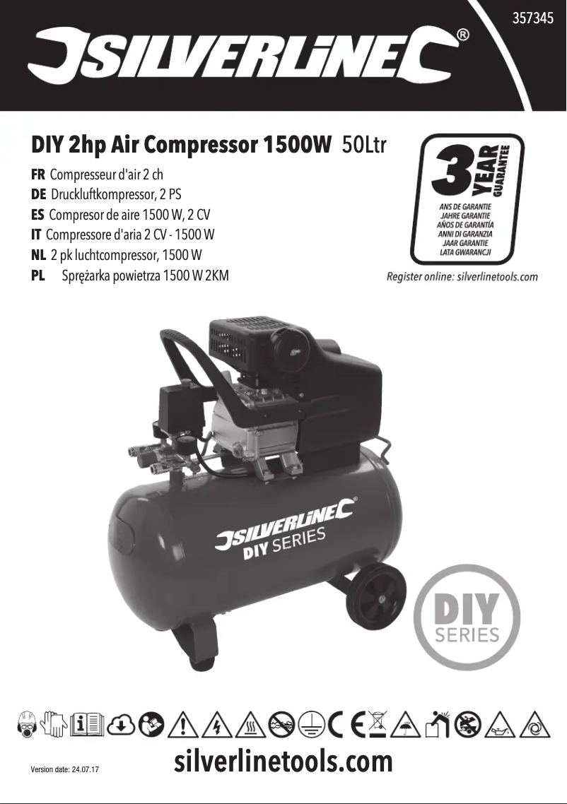 Page n°1 - Manuel utilisateur Silverline 357345