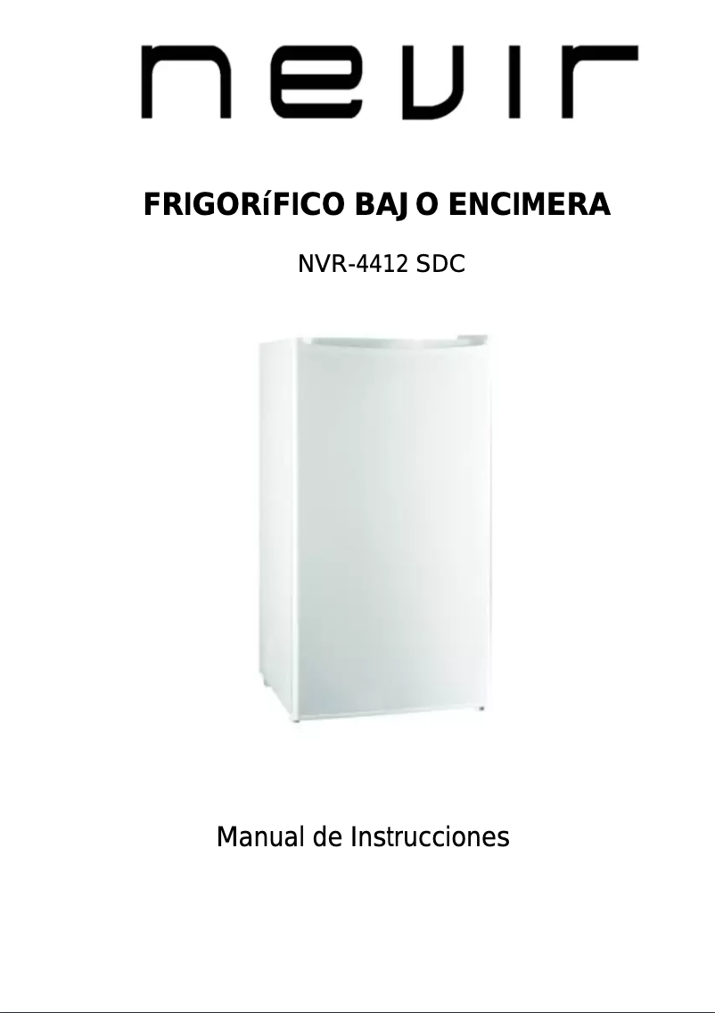 Page 1 de la notice Manuel utilisateur Nevir NVR-4412 SDC