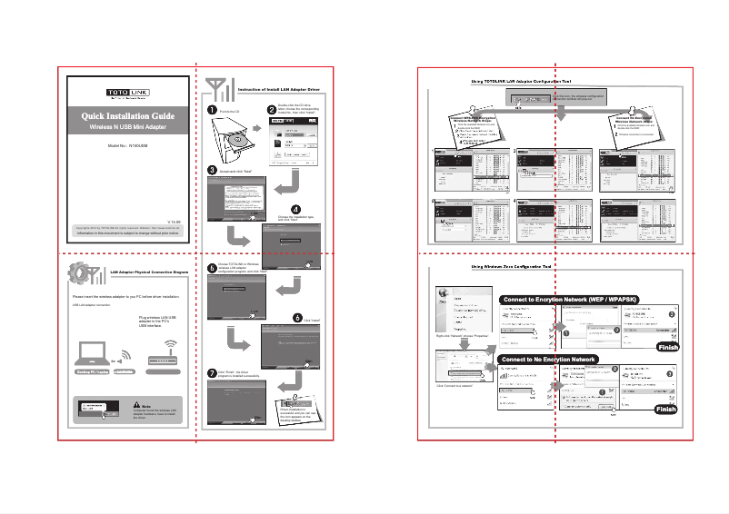 Page n°1 - Manuel utilisateur Totolink N150USM