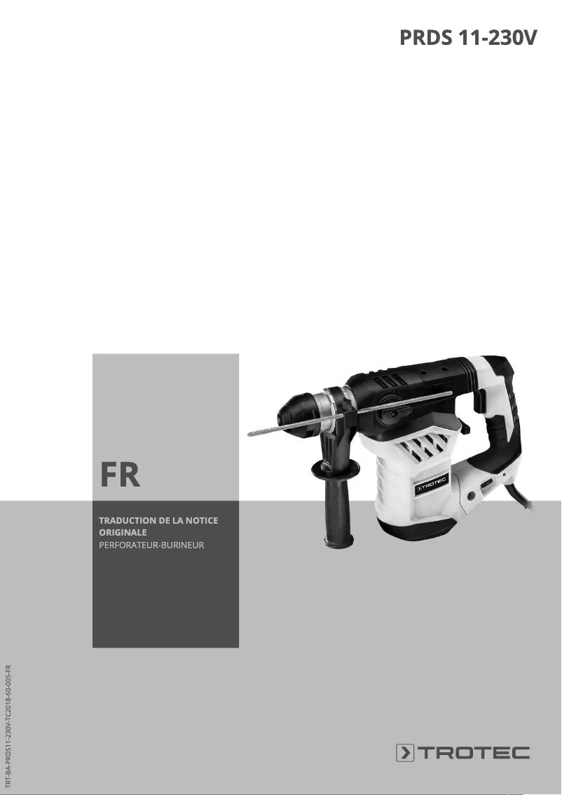 Page n°1 - Manuel utilisateur Trotec PRDS 11‑230V