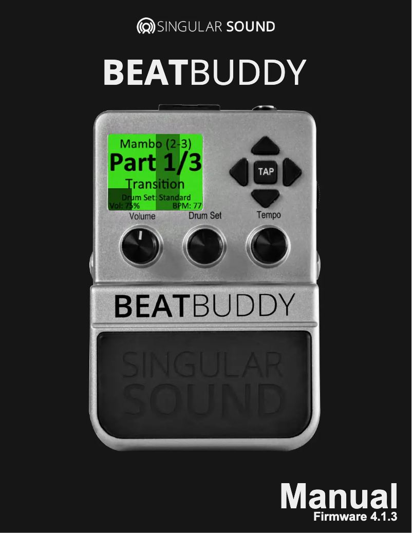 Page n°1 - Manuel utilisateur Singular Sound BeatBuddy