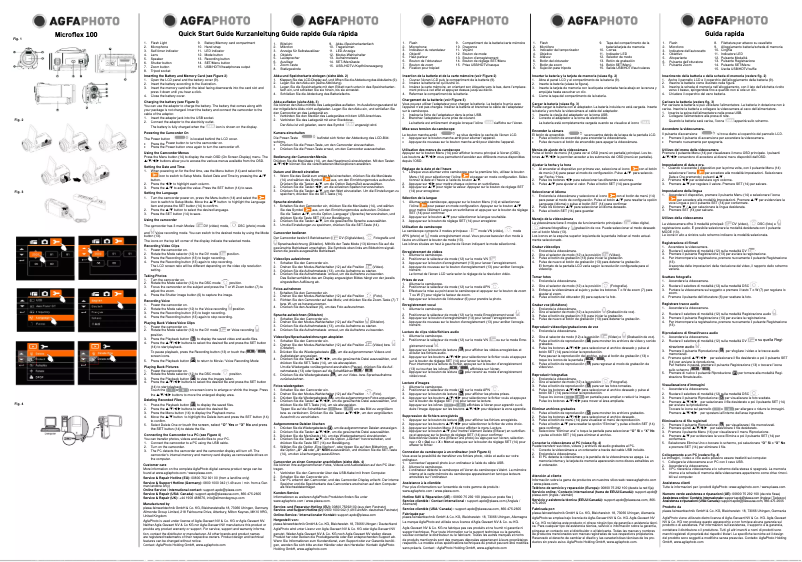 Page n°1 - Guide de démarrage rapide Agfa Microflex 100