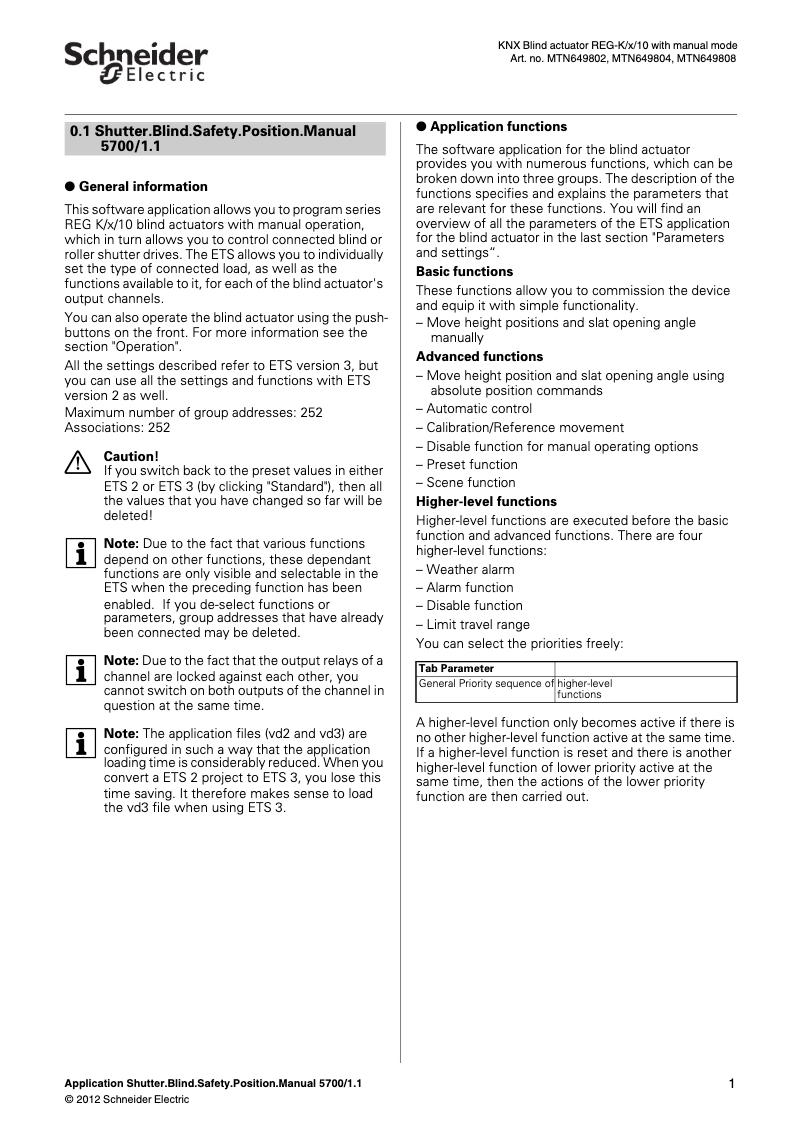 Image de la première page du manuel de l'appareil MTN649802