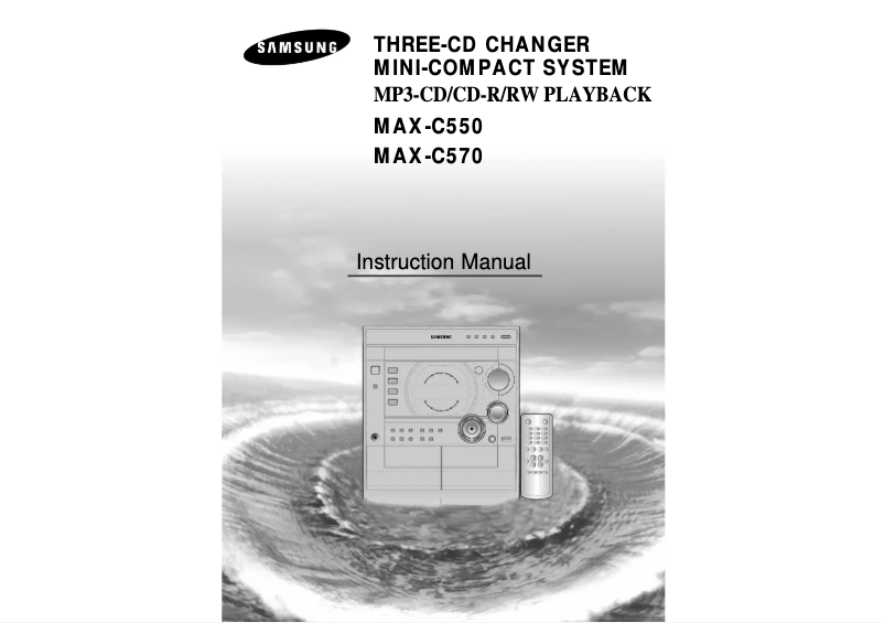 Page 1 de la notice Manuel utilisateur Samsung MAX-C550