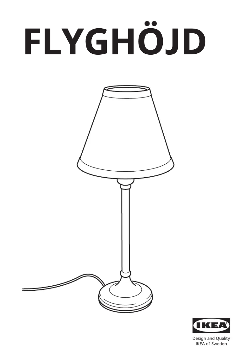 Image de la première page du manuel de l'appareil FLYGHÖJD 105.244.56