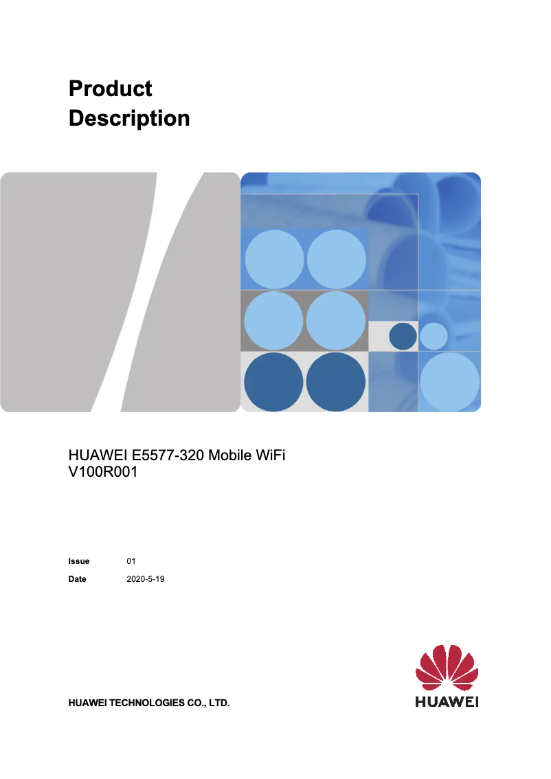 Image de la première page du manuel de l'appareil E5577-320