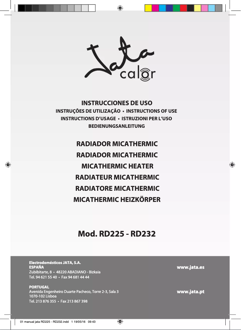 Image de la première page du manuel de l'appareil RD225N