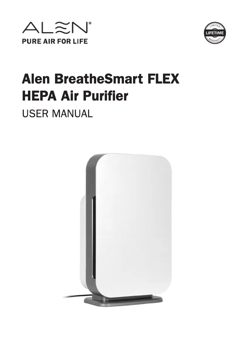 Page n°1 - Manuel utilisateur Alen BreatheSmart FLEX