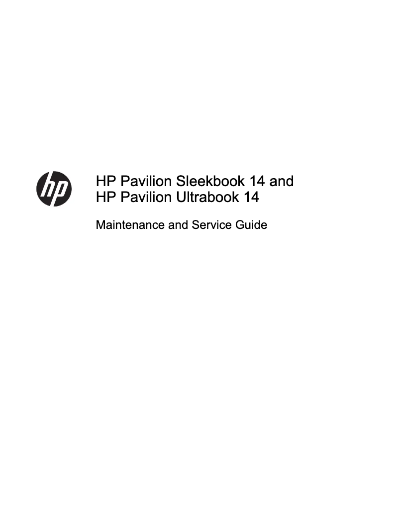Page 1 de la notice Manuel utilisateur HP Sleekbook 14-b002ea