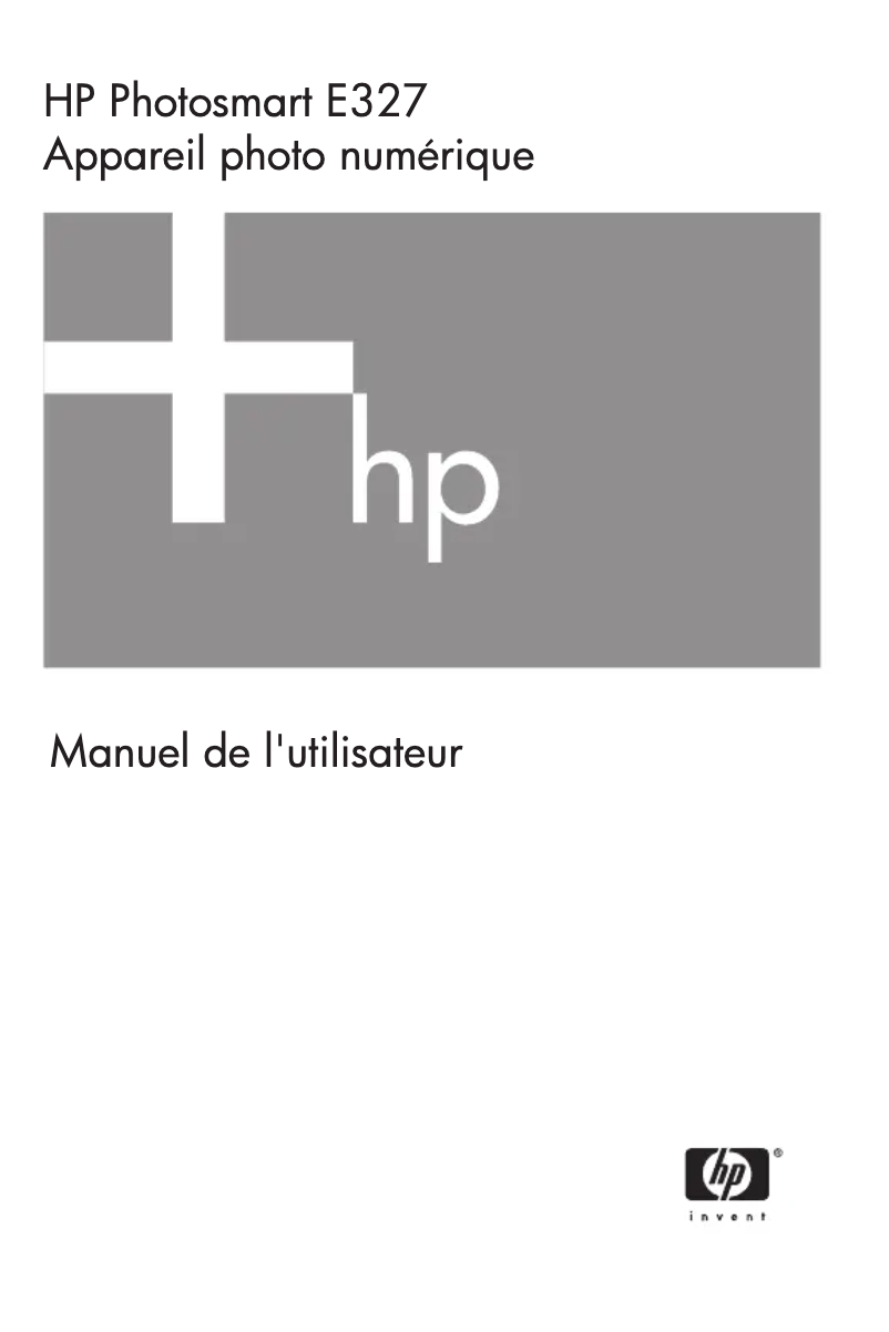 Page n°1 - Manuel utilisateur HP PhotoSmart E327