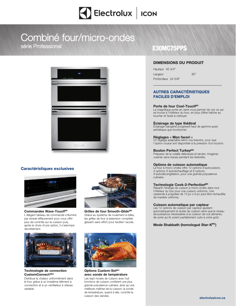 Image de la première page du manuel de l'appareil E30MC75PPS