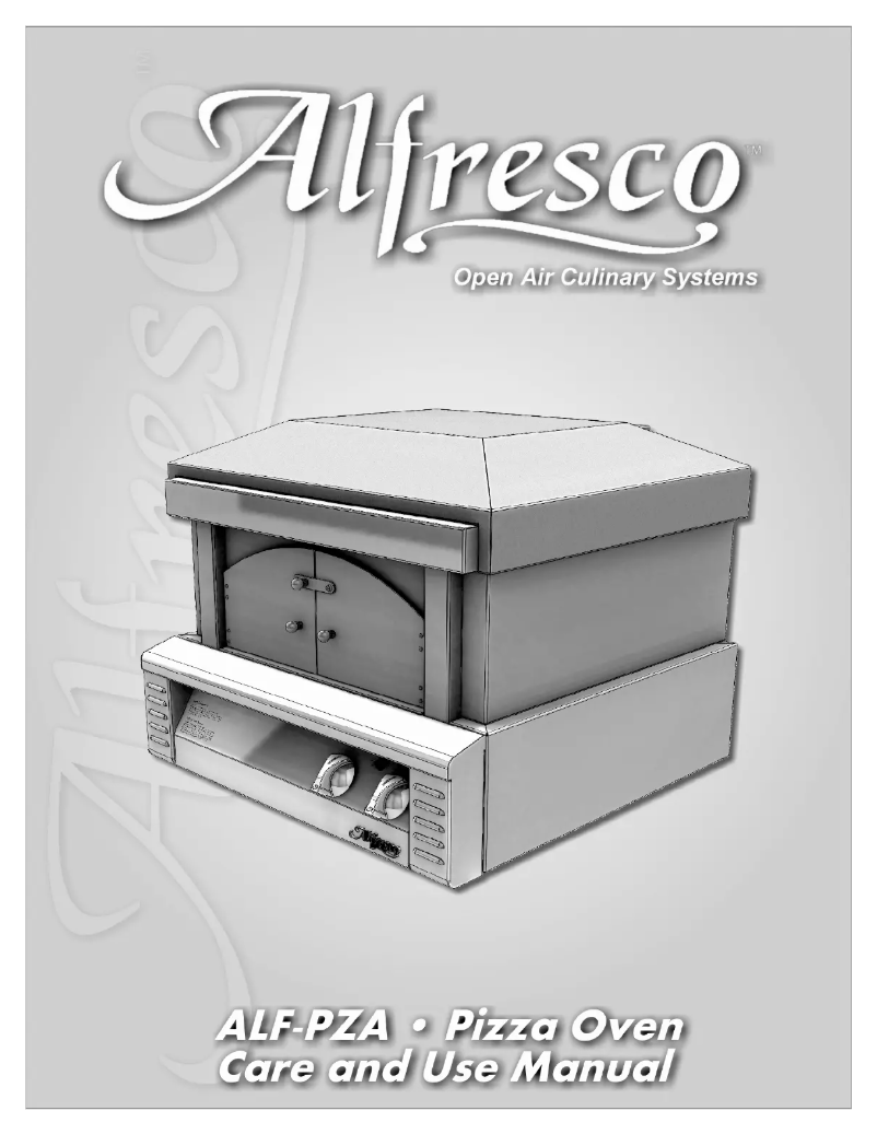 Page n°1 - Manuel utilisateur Alfresco Pizza Plus ALF-PZA