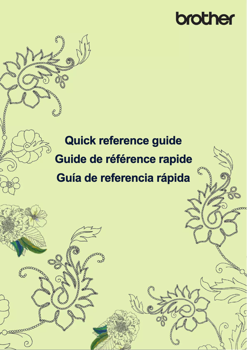 Page 1 de la notice Manuel utilisateur Brother Innov-is VE2300