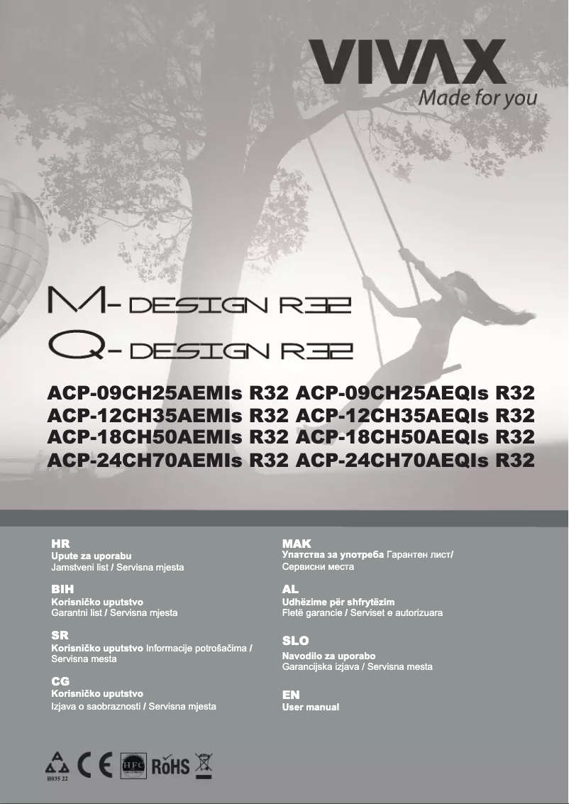 Image de la première page du manuel de l'appareil ACP-09CH25AEMI