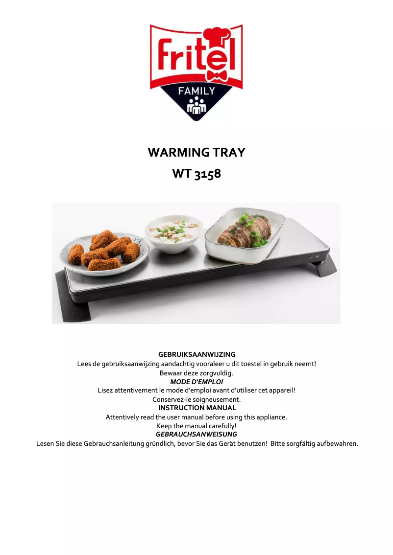 Page 1 de la notice Manuel utilisateur Fritel WT 3158