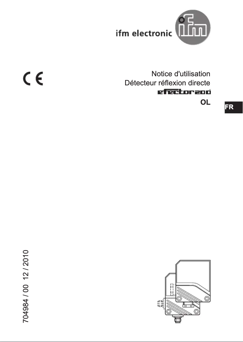 Page 1 de la notice Manuel utilisateur IFM OL5029