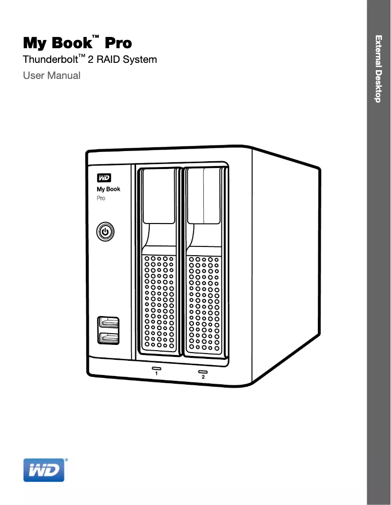 Page 1 de la notice Manuel utilisateur Western Digital My Book WDBDTB0160JSL