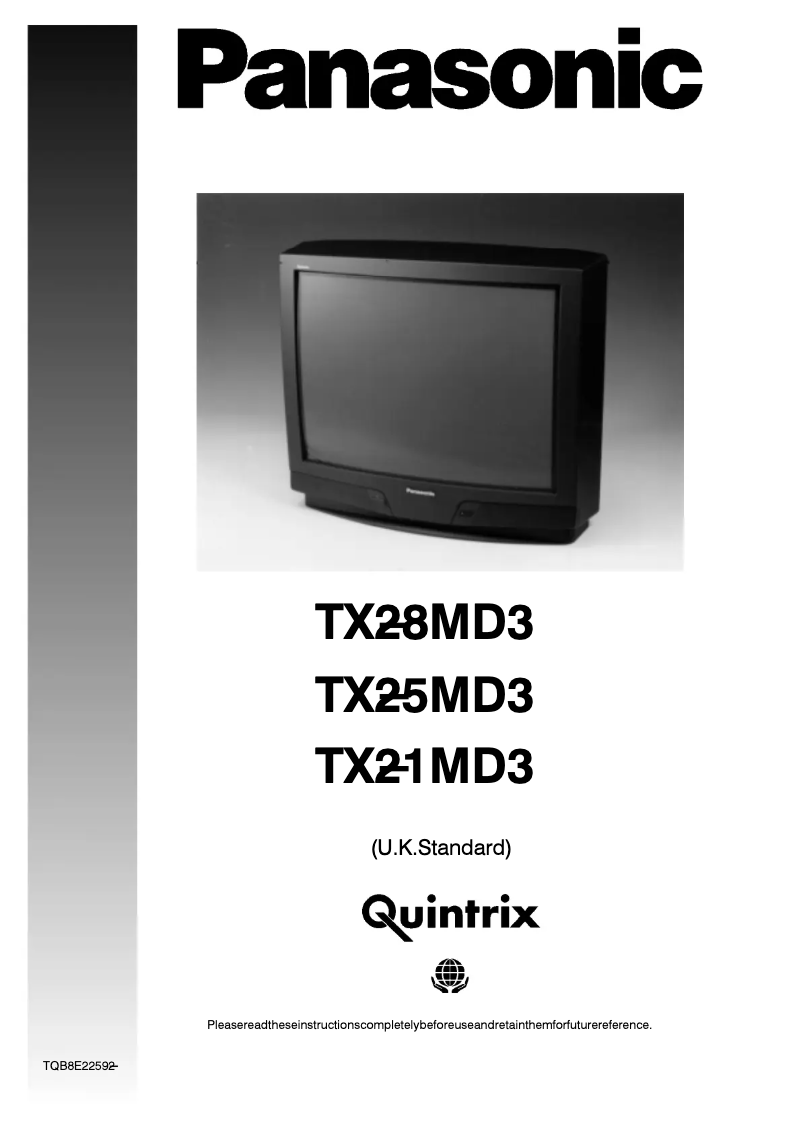 Image de la première page du manuel de l'appareil TX-28MD3