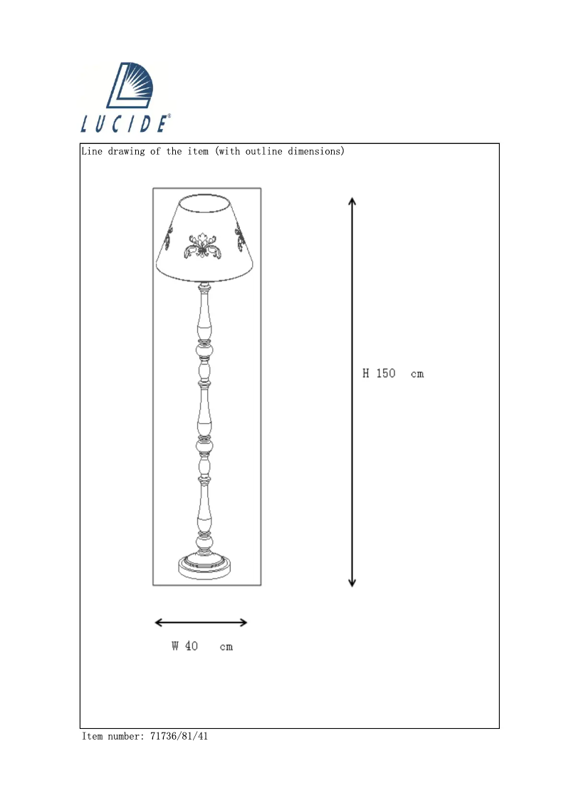 Page 1 de la notice Manuel utilisateur Lucide Robin 71736/81/41