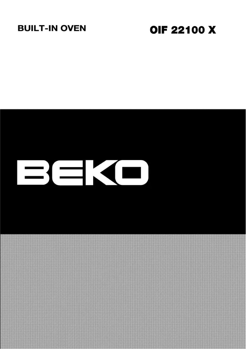 Page 1 de la notice Manuel utilisateur Beko OIF 22100 X
