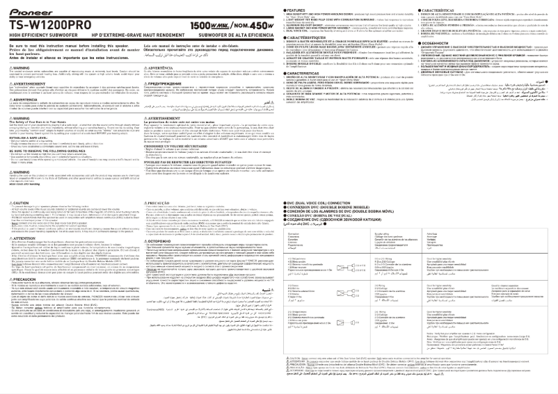 Image de la première page du manuel de l'appareil TS-W1200PRO