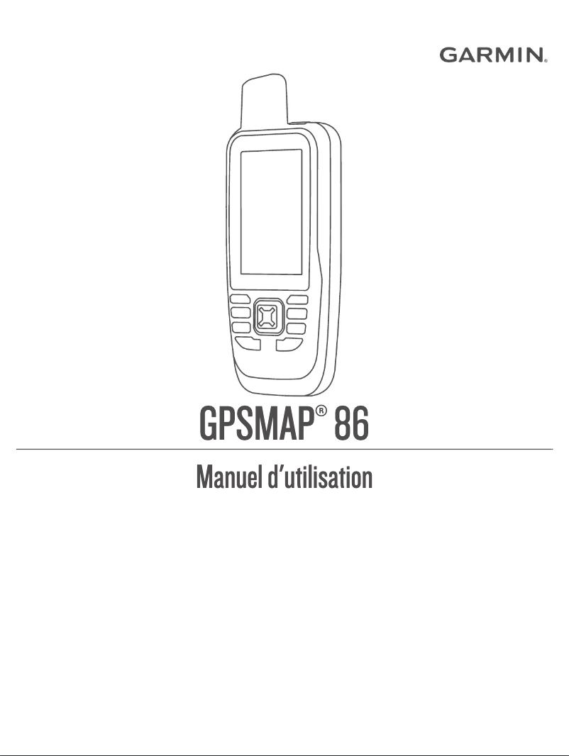 Page n°1 - Manuel utilisateur Garmin GPSMAP 86i