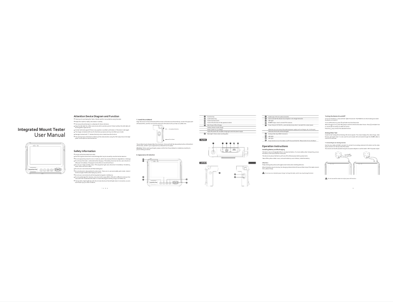Image de la première page du manuel de l'appareil DH-PFM904