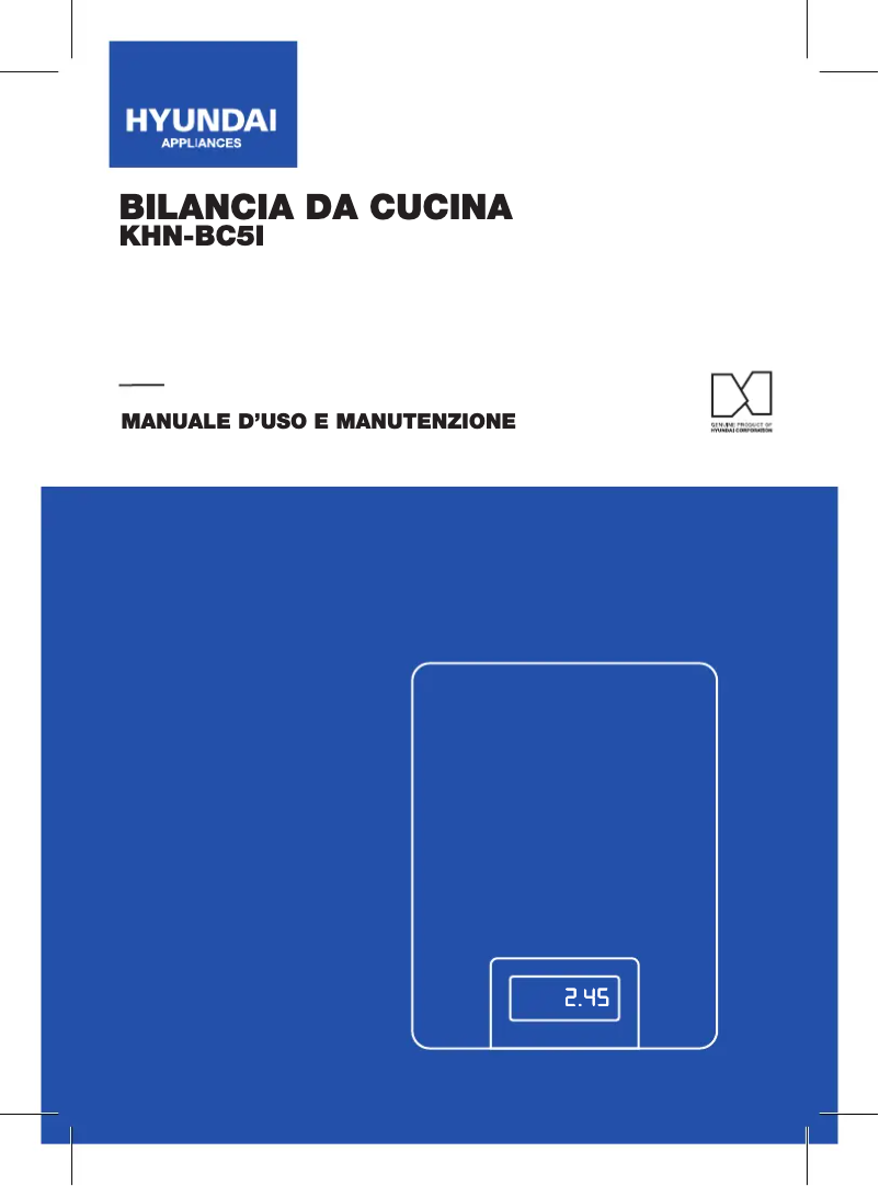 Page 1 de la notice Manuel utilisateur Hyundai KHN-BC5I
