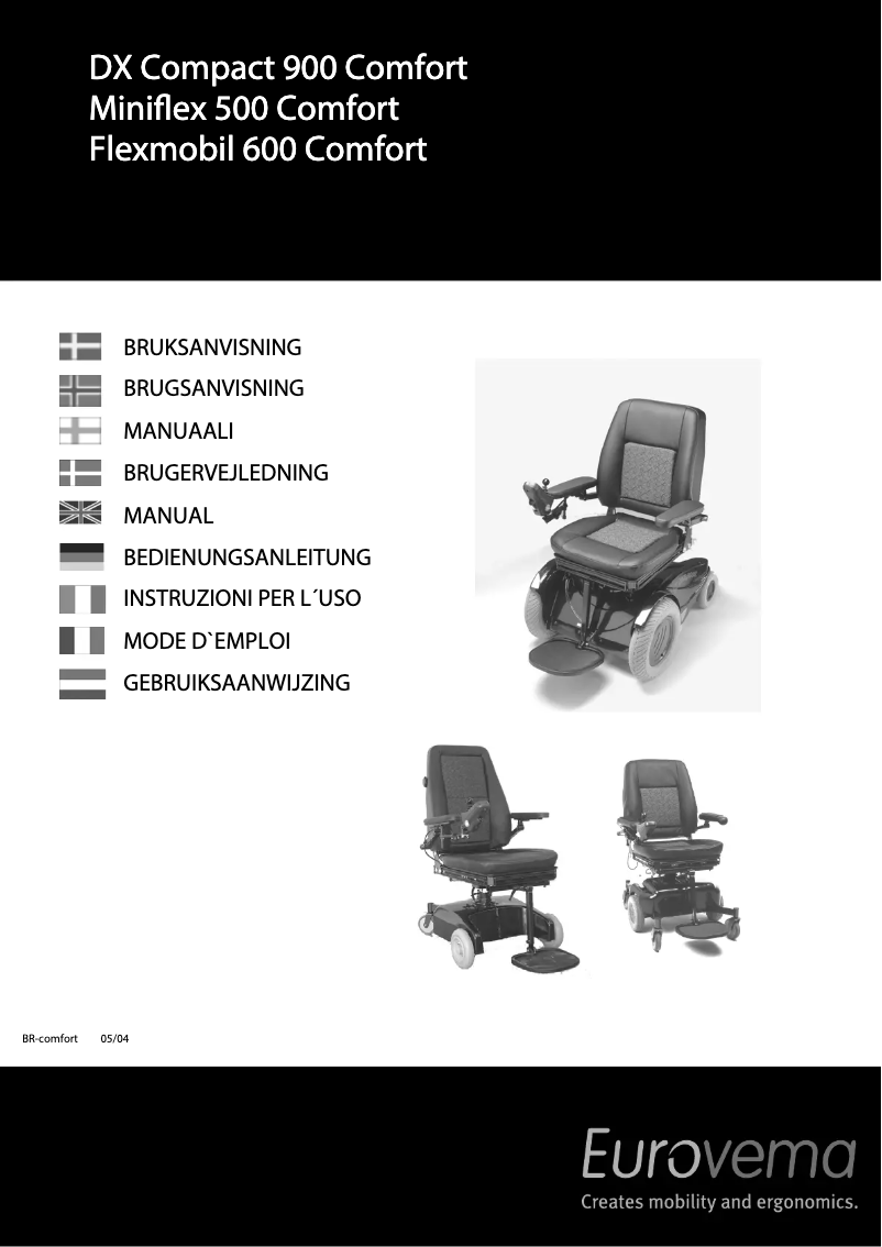 Page 1 de la notice Manuel utilisateur Eurovema DX Compact 900 Comfort