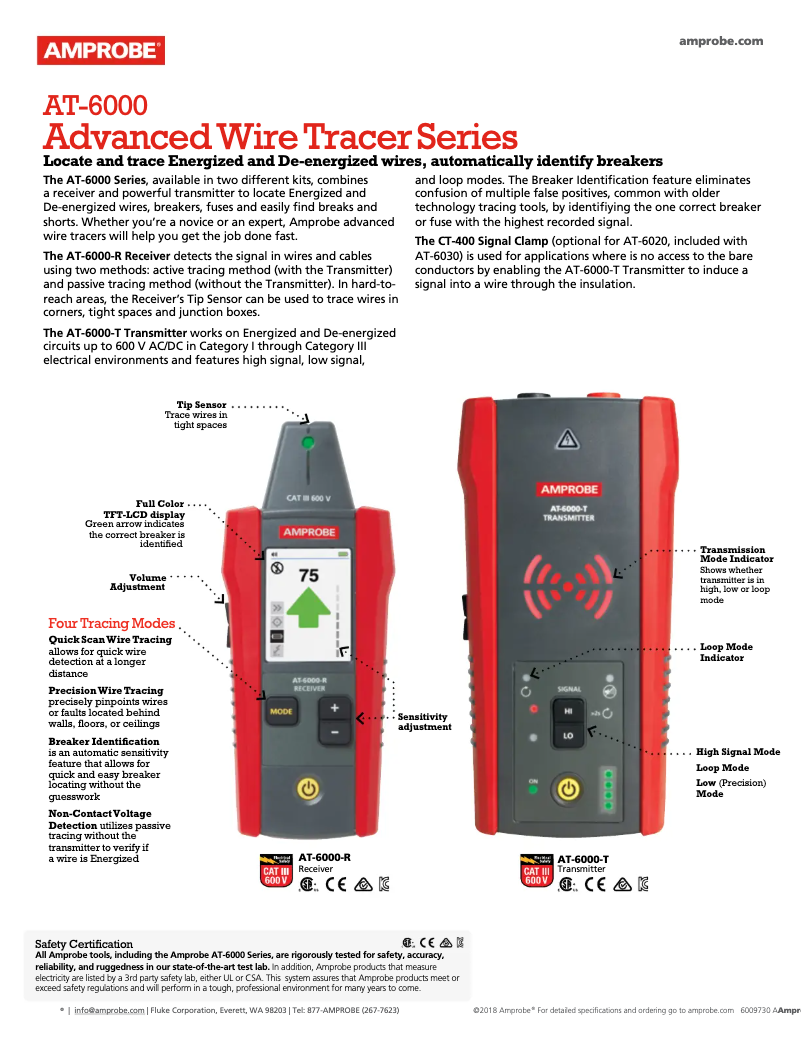 Imagen de la primera página del manual del dispositivo AT-6020