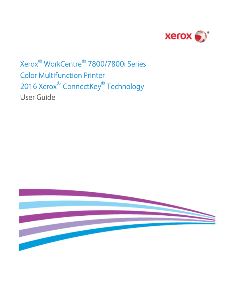 Page n°1 - Manuel utilisateur Xerox WorkCentre 7835i