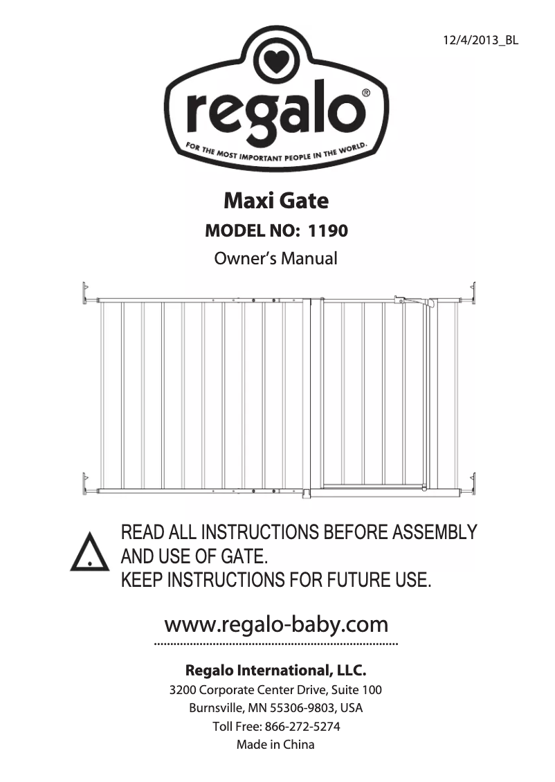 Página 1 del manual Manual de usuario Regalo Maxi 1190