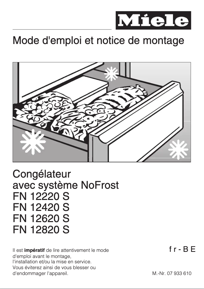 Page n°1 - Manuel utilisateur Miele FN 12220 S