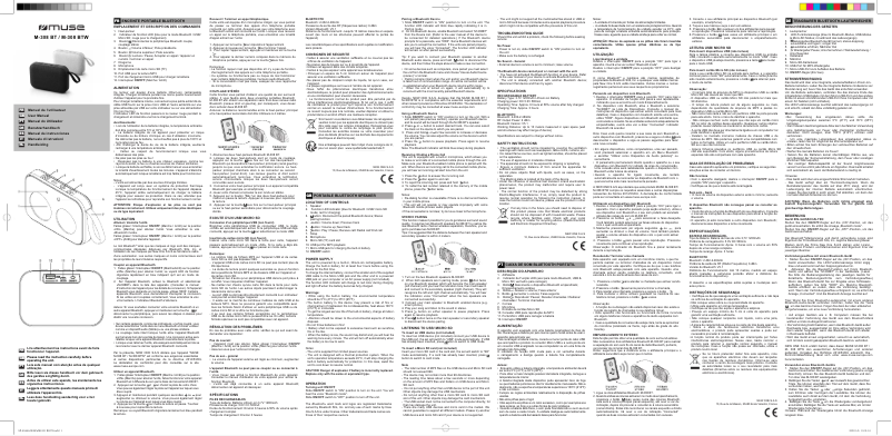 Page n°1 - Manuel utilisateur Muse M-308 BT