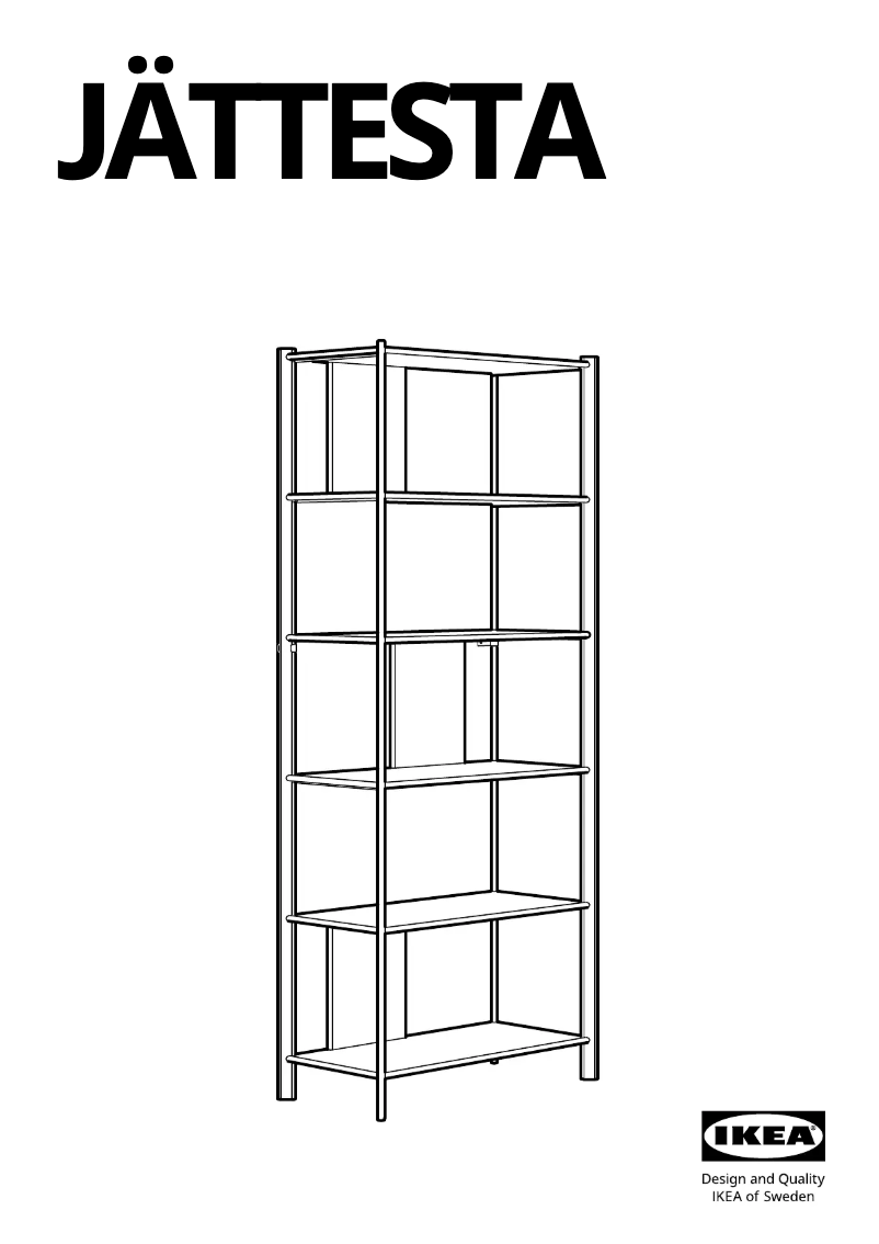 Imagen de la primera página del manual del dispositivo JÄTTESTA 605.129.60