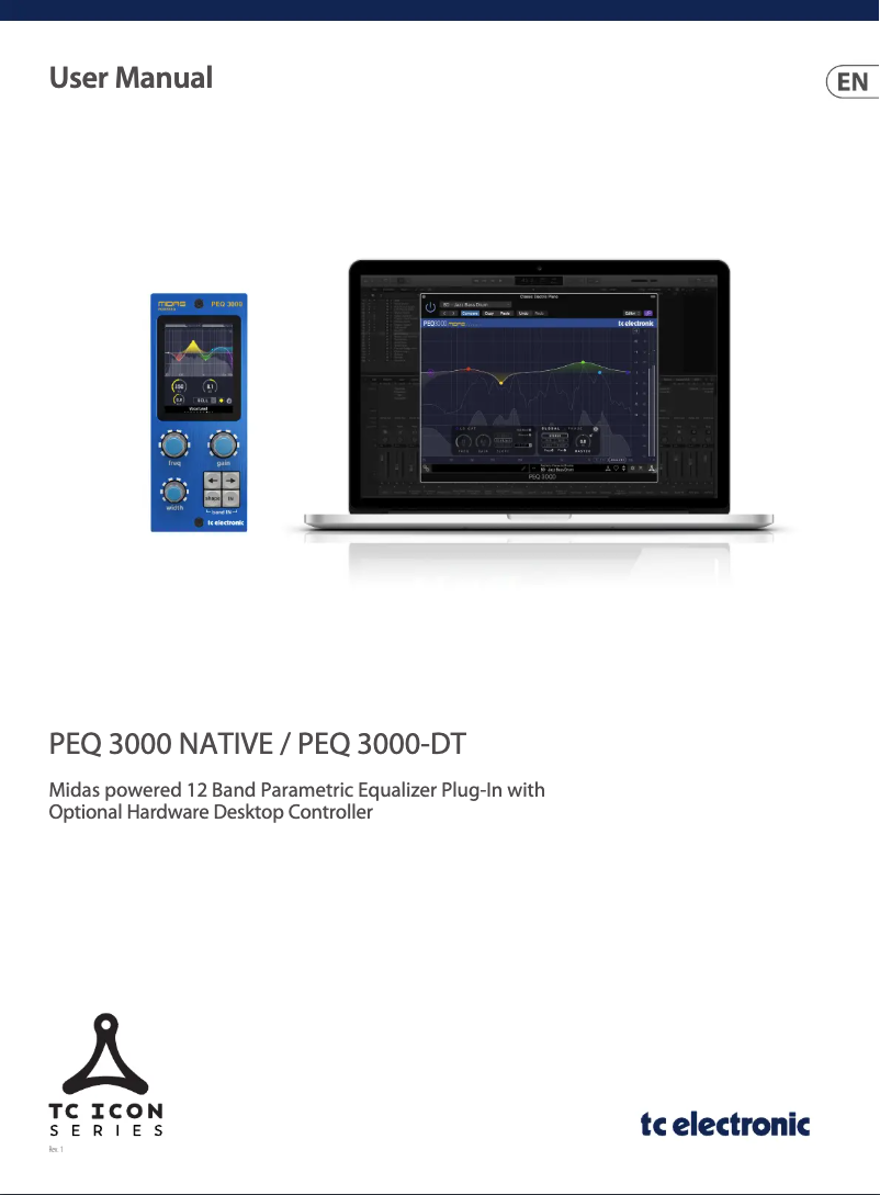 Page n°1 - Manuel utilisateur TC Electronic PEQ 3000-DT