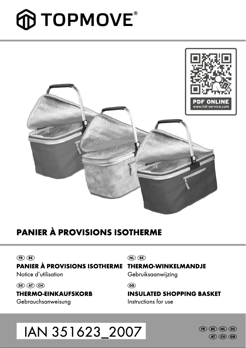 Page n°1 - Manuel utilisateur Topmove IAN 351623