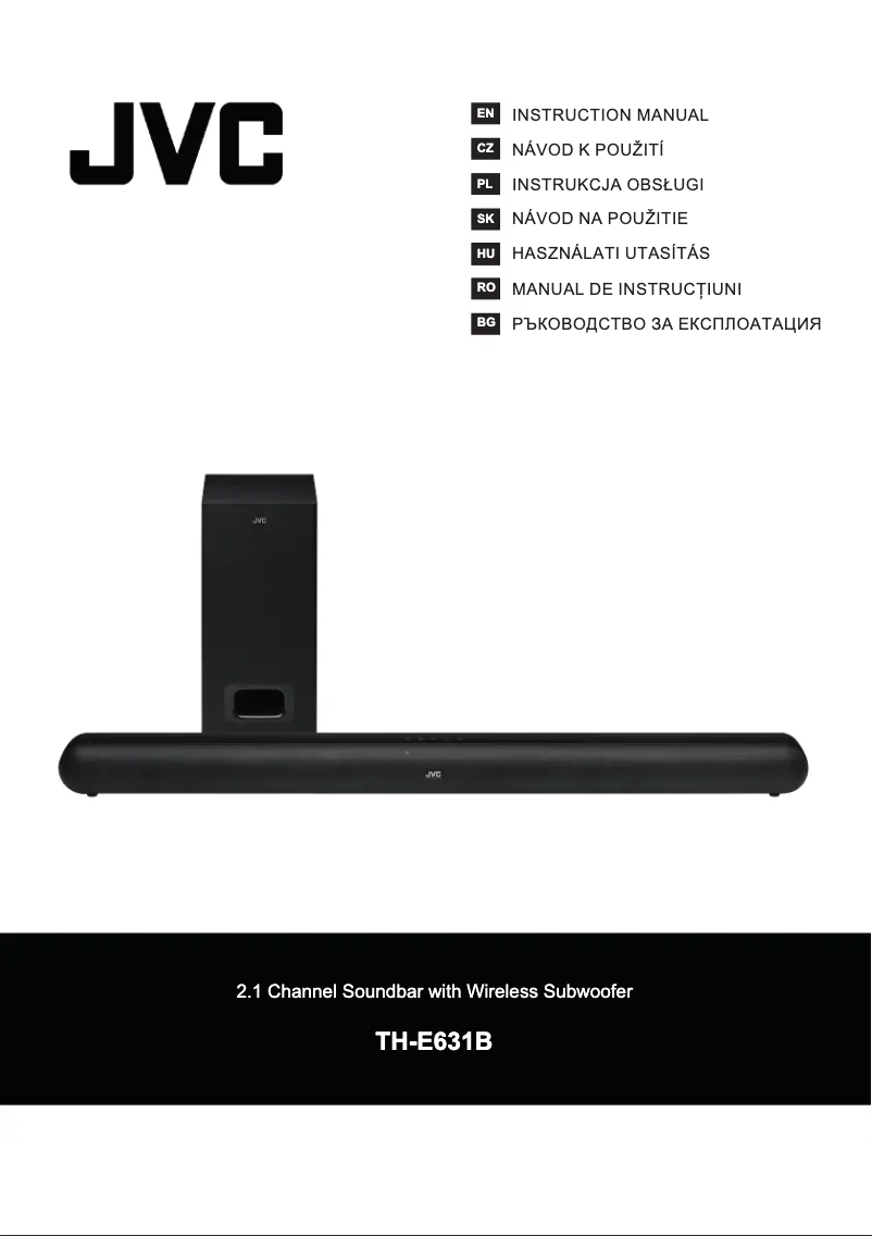 Page n°1 - Manuel utilisateur JVC TH-E631B