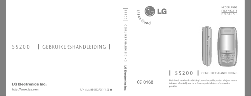 Page n°1 - Manuel utilisateur LG S5200