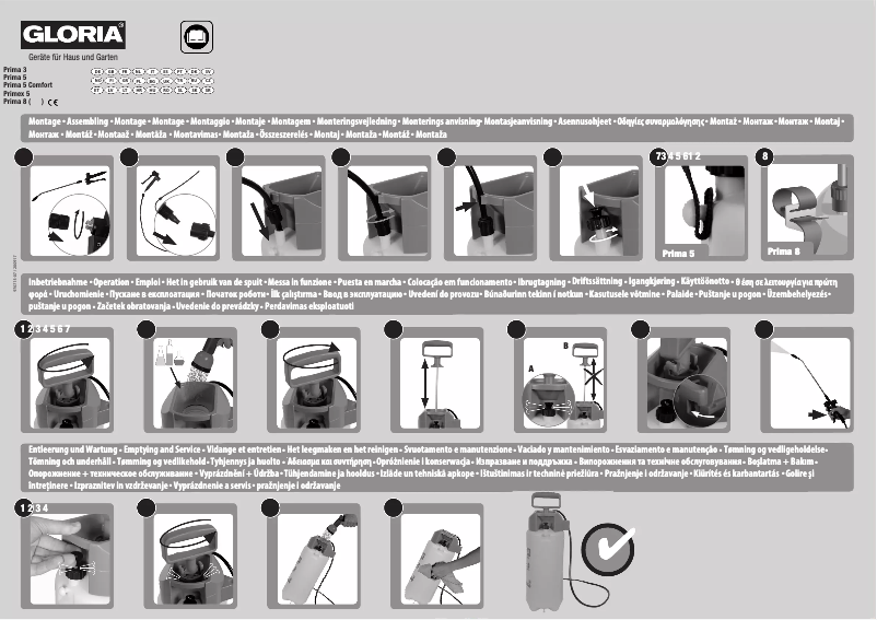 Página 1 del manual Manual de usuario GLORIA Prima 5