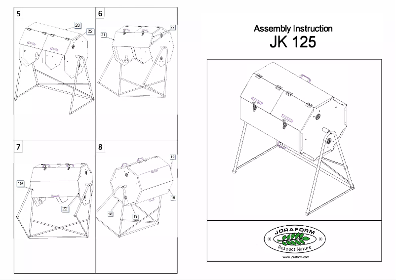Page n°1 - Manuel utilisateur Joraform JK 125
