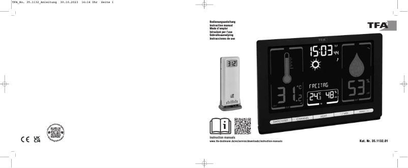 Image de la première page du manuel de l'appareil Meteochrome 35.1132.01