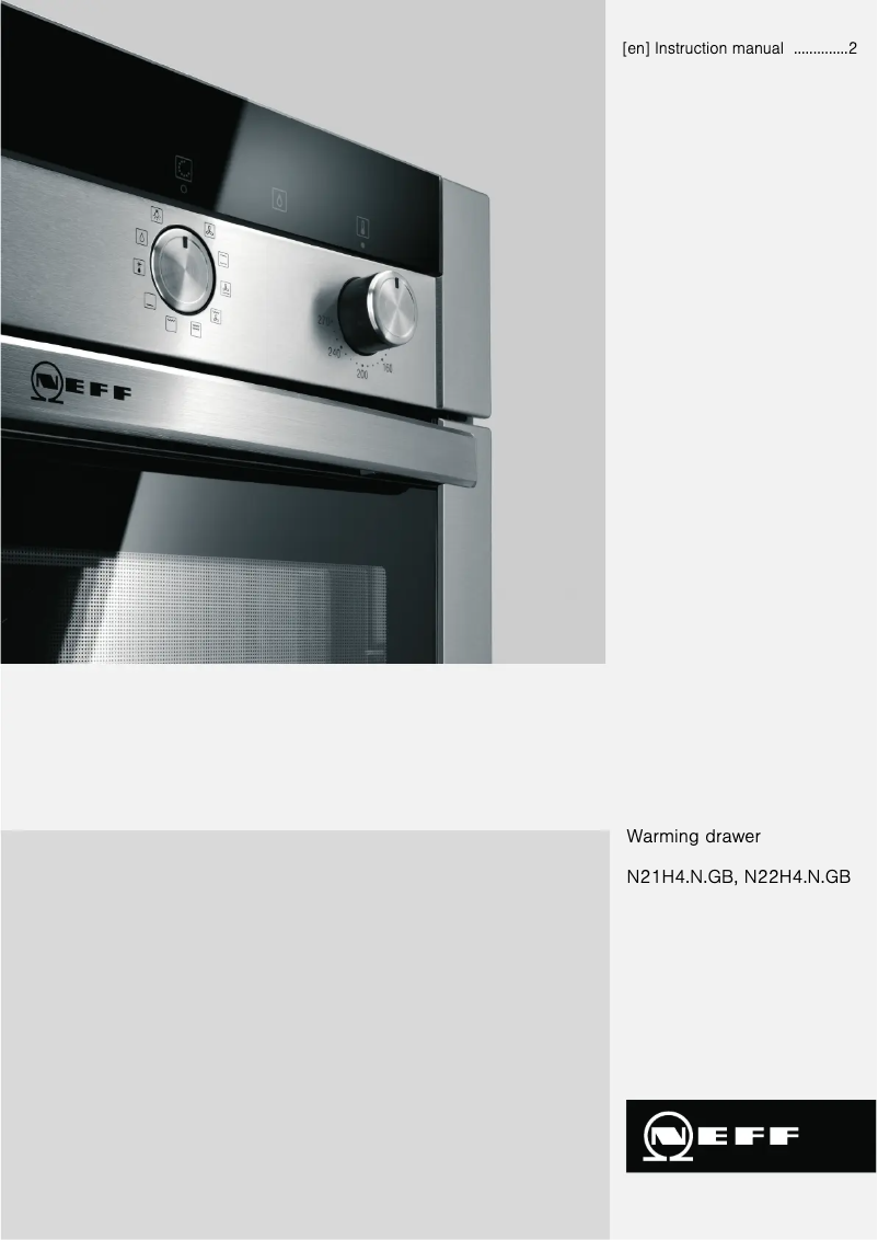 Page n°1 - Manuel utilisateur Neff N22H40S3GB