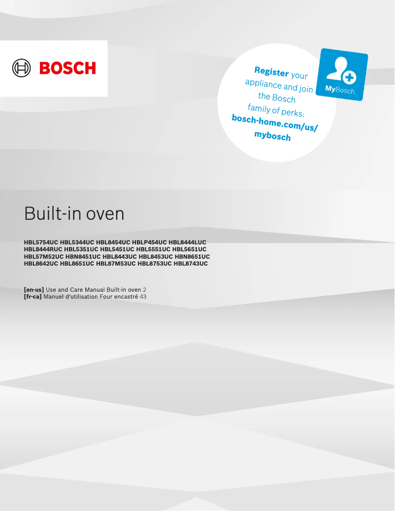 Página 1 del manual Manual de usuario Bosch HBLP651RUC