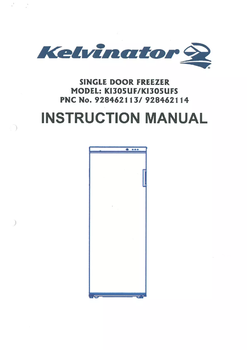 Page 1 of the manual User Manual Kelvinator KI305UF